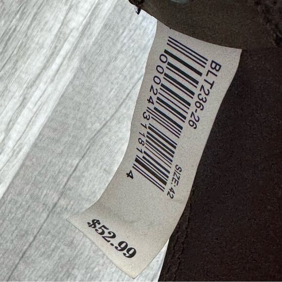 Brown Leather Belt with 12 Gauge Shotgun Shell Accents SZ 42 Western Rodeo Style - Picture 3 of 10